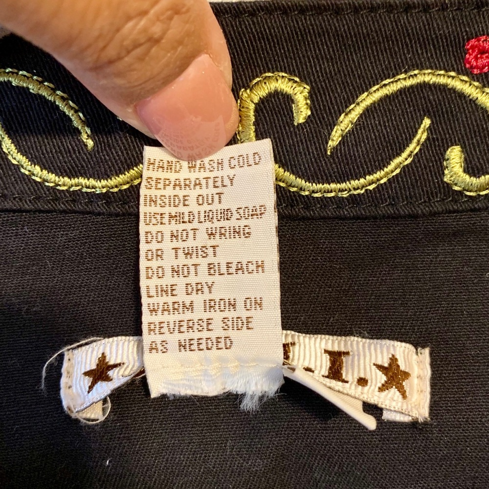 A.M.I. Black Like NEW Embroidered Jacket - Picture 6 of 8